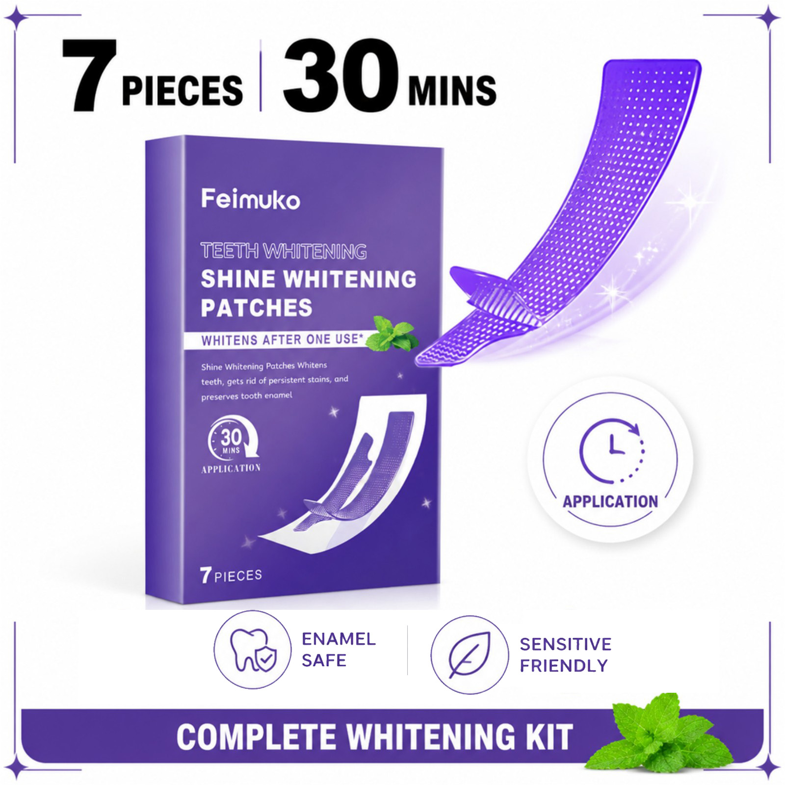 7/14/21/28 PCS Purple Teeth Wh - đánh giá và giá Whitening Strip 3D