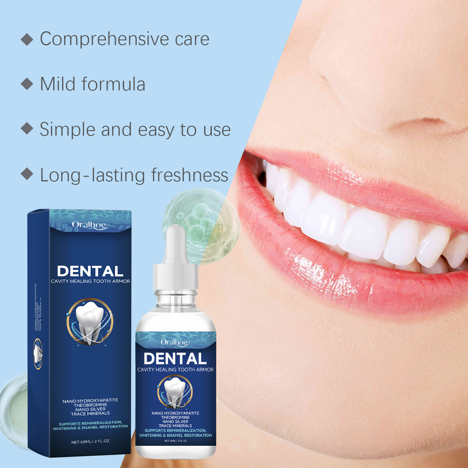 Oralhoe Teeth Brighten Serum L - đánh giá và giá Teeth Whitening Essence