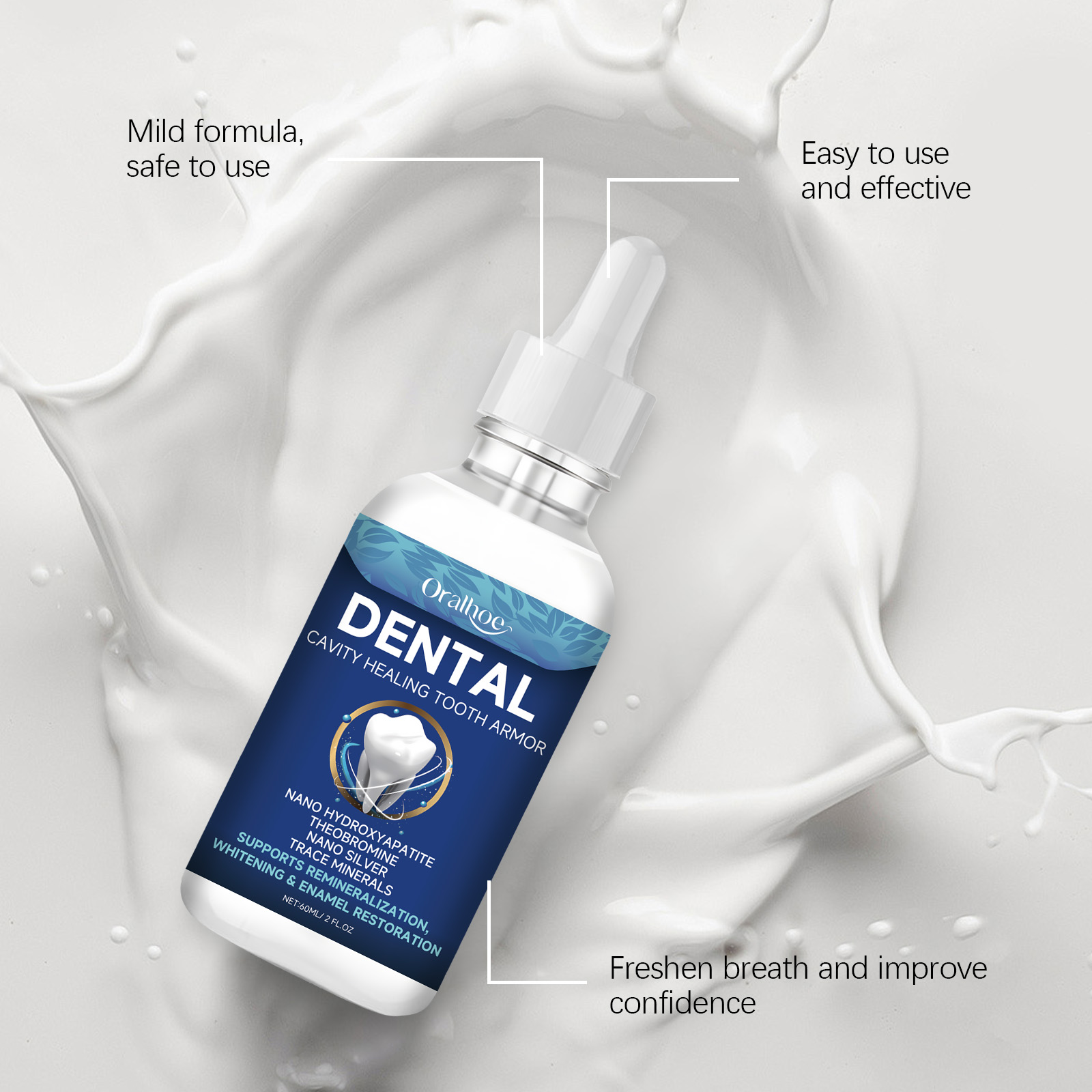 Oralhoe Teeth Brighten Serum L - đánh giá và giá Teeth Whitening Essence
