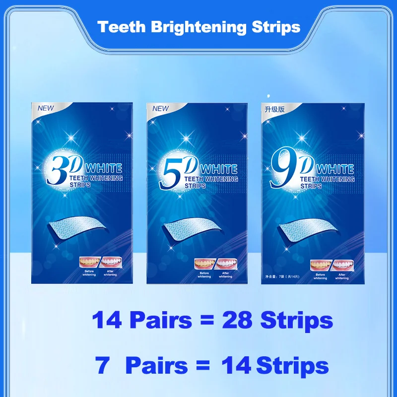 2box 3D/5D/9D Teeth Whitening  - đánh giá và giá Whitening Strip 3D