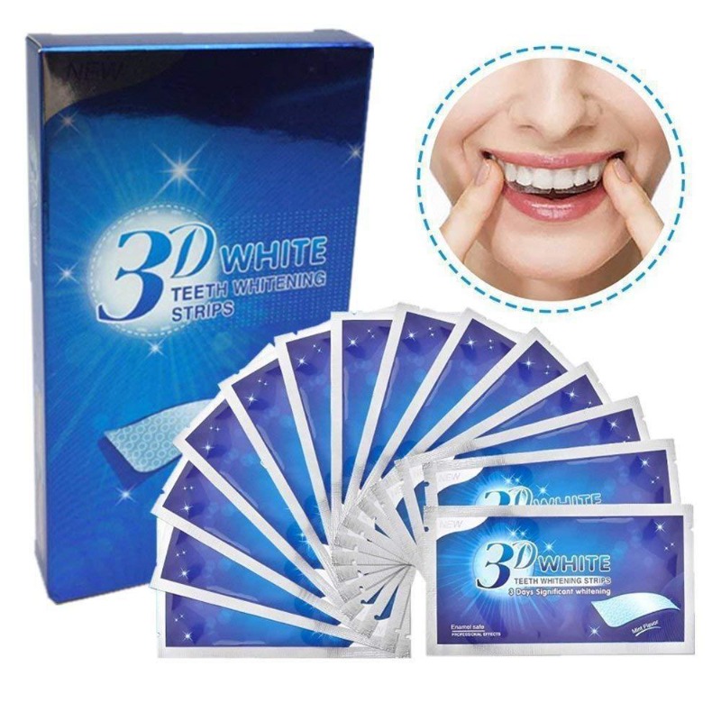 7Pairs Teeth Brightening Strip - đánh giá và giá Whitening Strip 3D