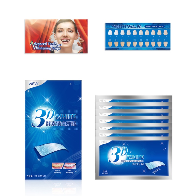 7Pairs Teeth Brightening Strip - đánh giá và giá Whitening Strip 3D