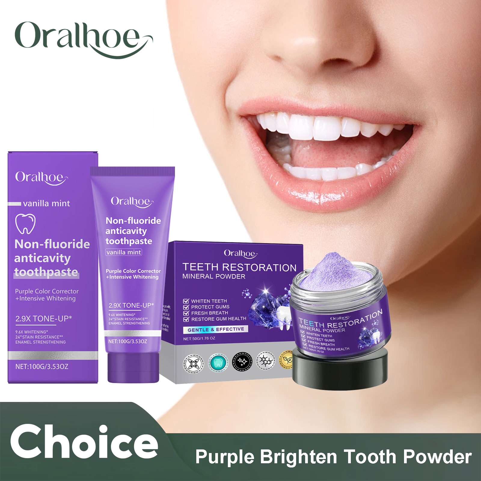 Teeth Restoration Mineral Powd - đánh giá và giá Teeth Whitening At Home