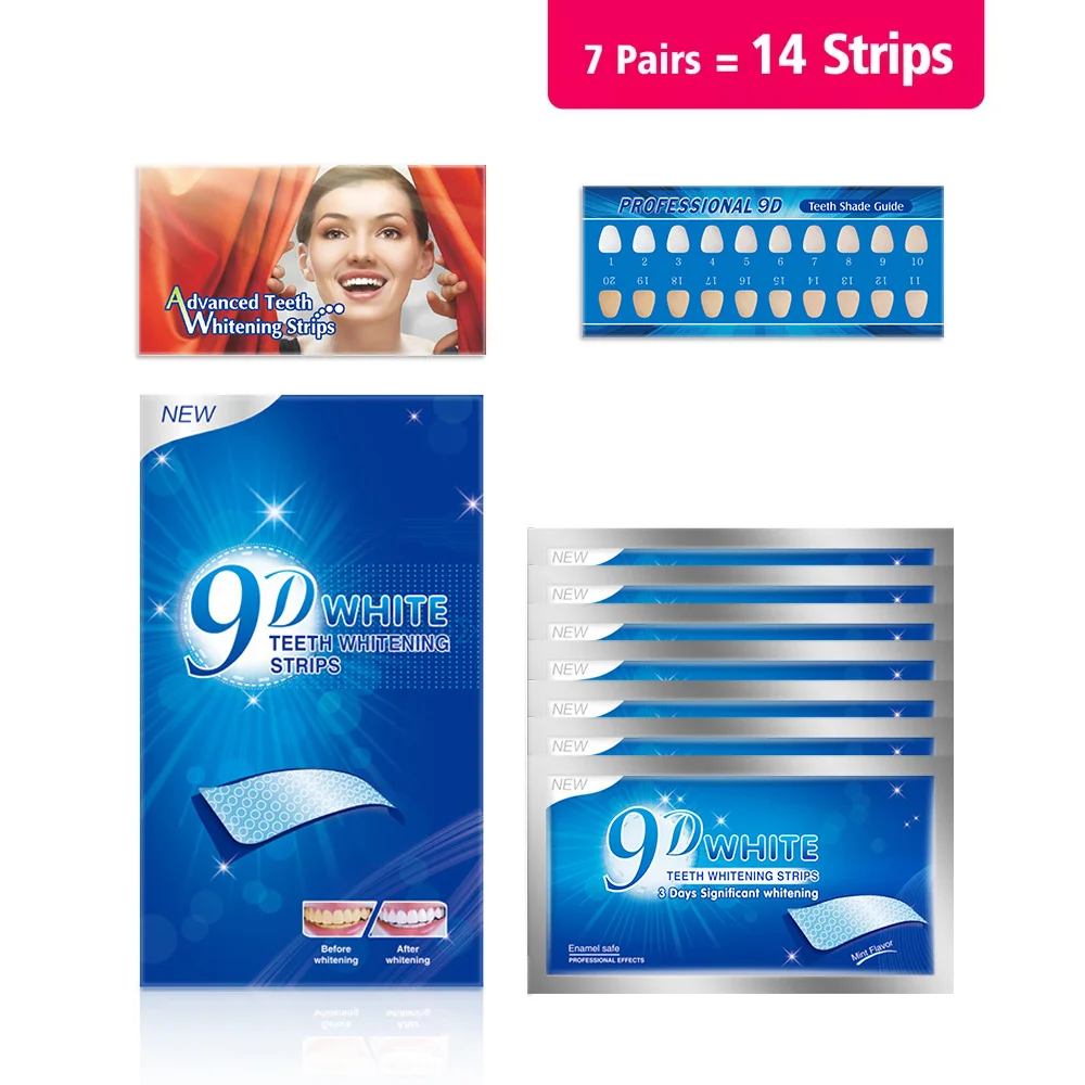 3D/5D/9D Teeth Whitening Strip - đánh giá và giá Whitening Strip 3D