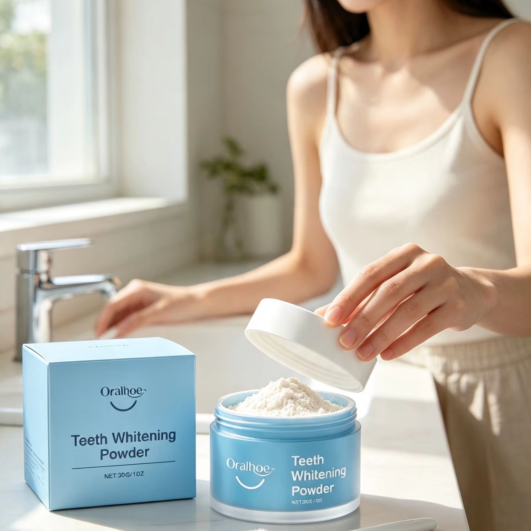 Oralhoe Tooth Powder for Brush - đánh giá và giá Teeth Whitening At Home