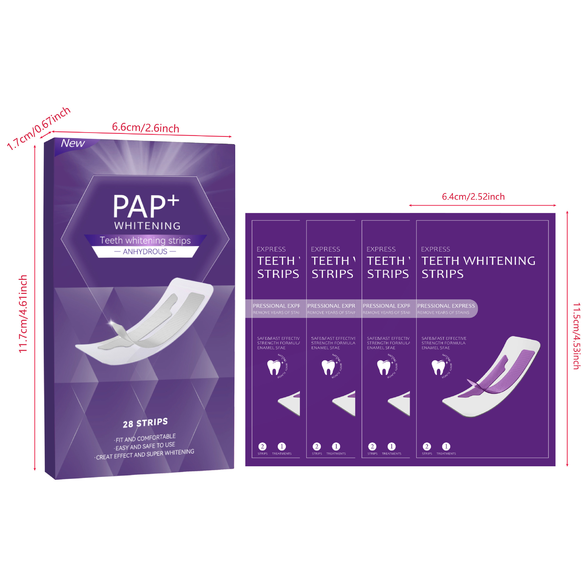 3D Dry Teeth Whitening Strips  - đánh giá và giá Whitening Strip 3D