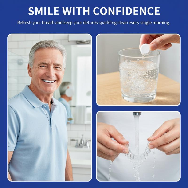 Oral Care Denture Cleaning Tab - đánh giá và giá Teeth Whitening Usa