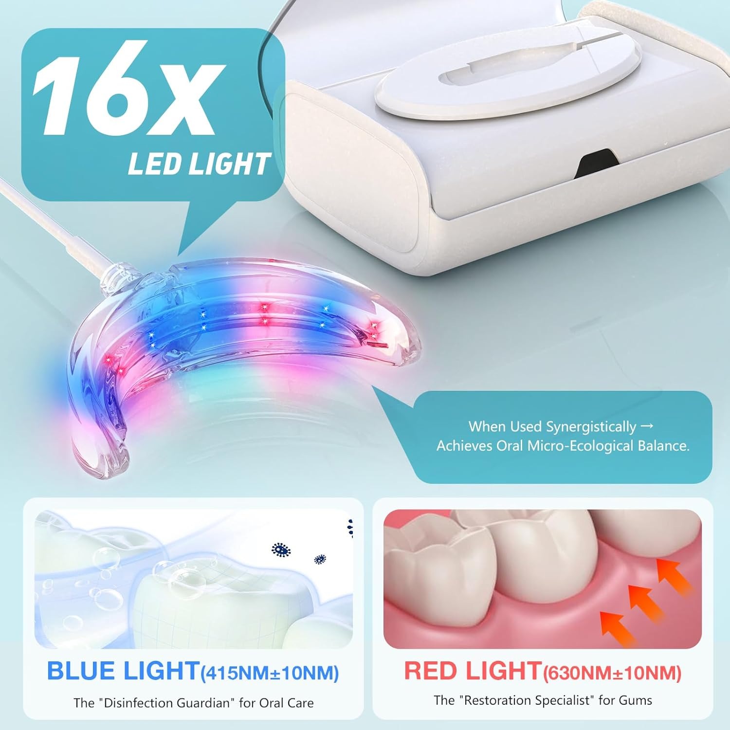 Tooth Whitening Accelerator La - đánh giá và giá Teeth Whitening With Blue Light