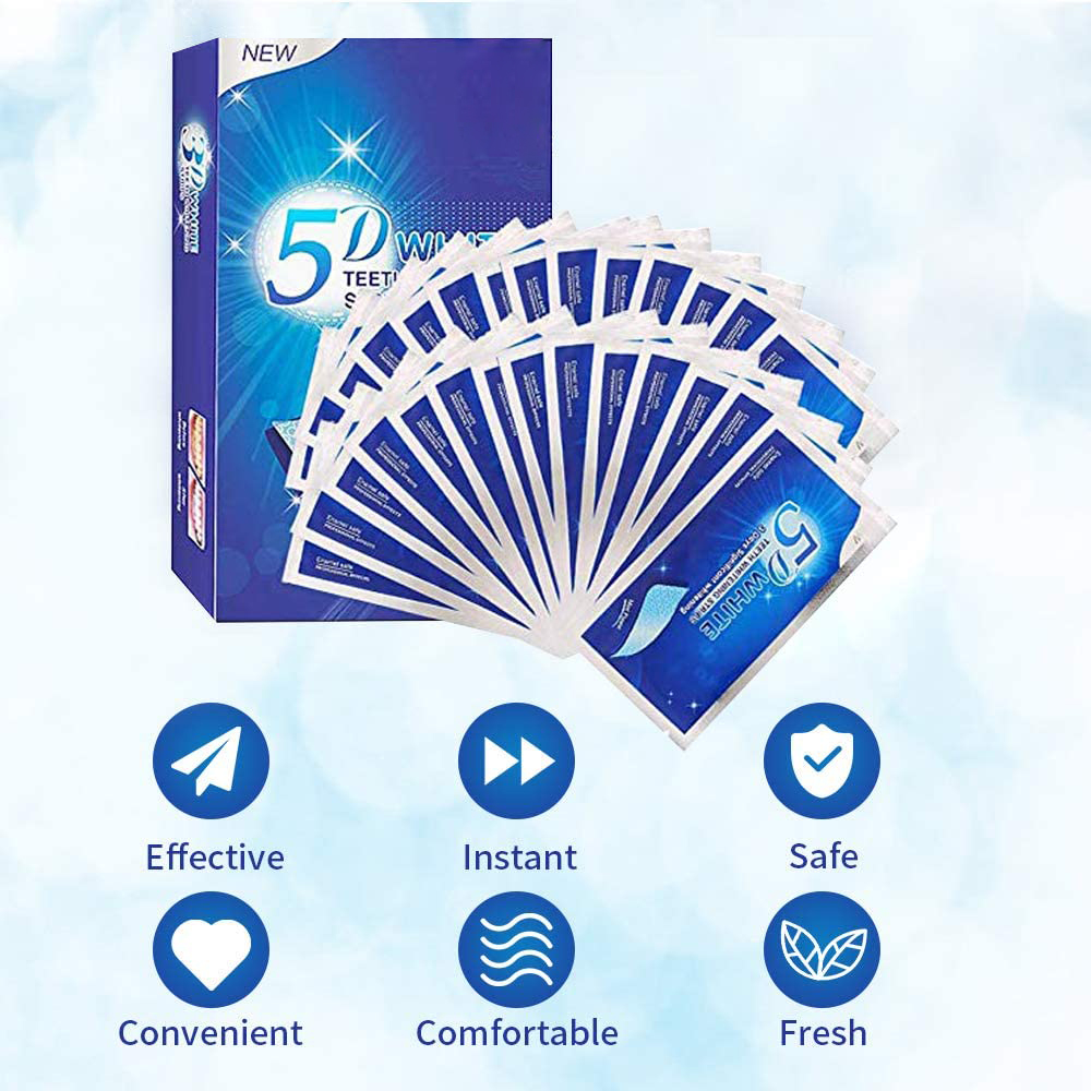 5D White Teeth Whitening Strip - đánh giá và giá Teeth Whitening At Home