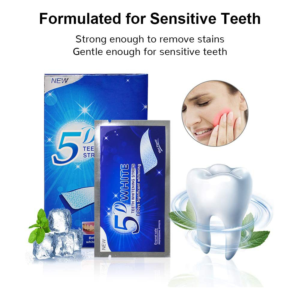 5D White Teeth Whitening Strip - đánh giá và giá Teeth Whitening At Home