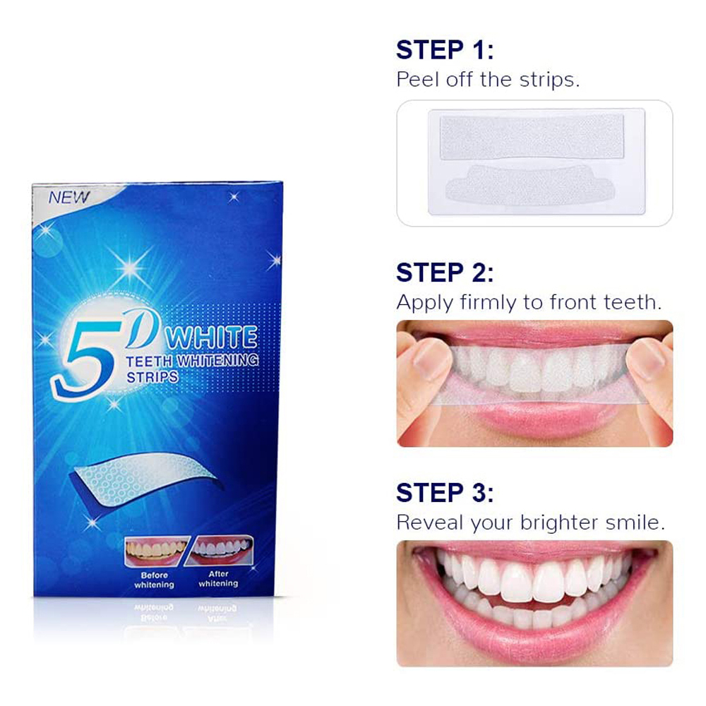 5D White Teeth Whitening Strip - đánh giá và giá Teeth Whitening At Home